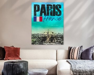 Parijs Frankrijk van Printed Artings