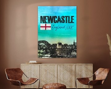 Newcastle Engeland van Printed Artings