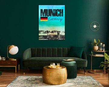 München Bayern Deutschland von Printed Artings