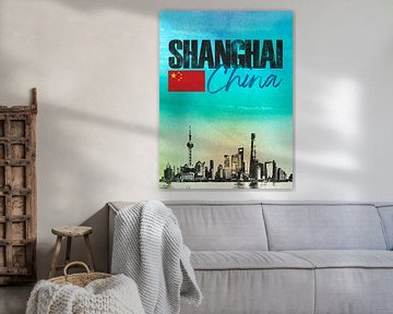 Shanghai China van Printed Artings