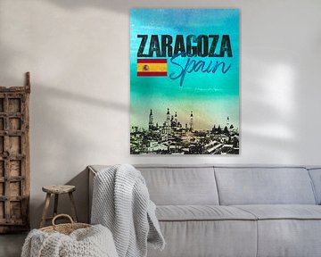 Zaragoza Spanje van Printed Artings