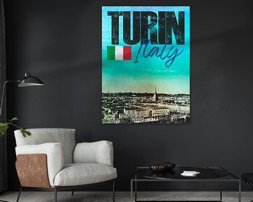 Turijn Italië van Printed Artings