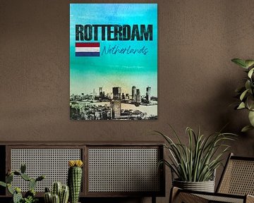Rotterdam Pays-Bas sur Printed Artings