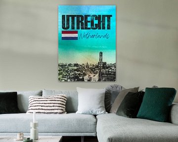 Utrecht Nederland van Printed Artings