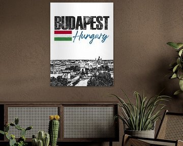 Boedapest Hongarije van Printed Artings