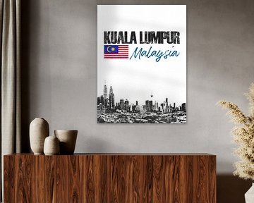 Kuala Lumpur Maleisië van Printed Artings