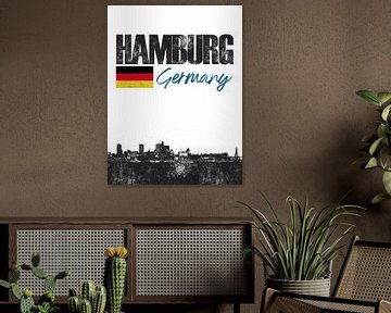 Hamburg Duitsland van Printed Artings