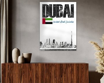 Dubai Arabische Emirate von Printed Artings