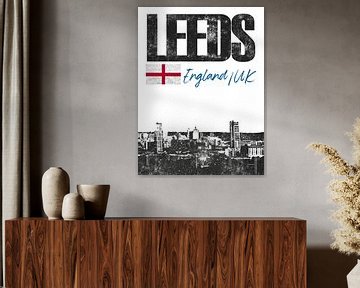 Leeds Engeland van Printed Artings