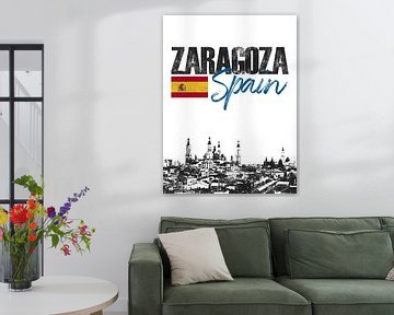 Zaragoza Spanje van Printed Artings