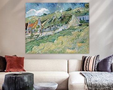 Reetgedeckte Hütten und Häuser, Vincent van Gogh