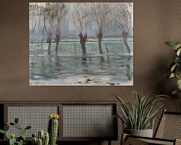 Overstromingswateren, Claude Monet