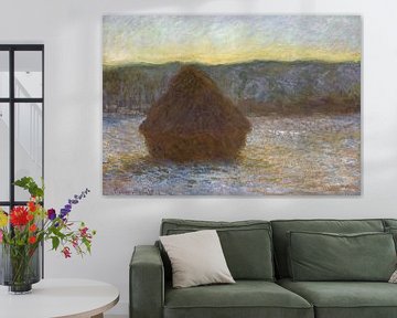 Grainstack, Tauwetter, Sonnenuntergang, Claude Monet