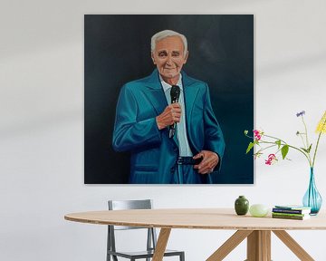 Charles Aznavour Painting