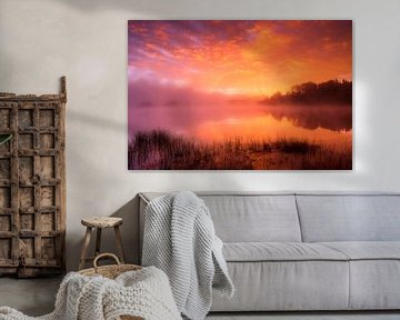 Sonnenaufgang Lake Harris, Amerika von Frank Peters