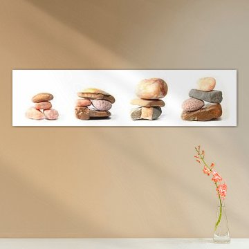 Pebbles, drieluik in vier delen