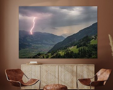 Blitze in den Alpen von Menno van der Haven
