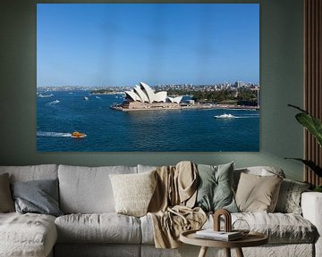 Sydney skyline met Opera House, een van de meest herkenbare bezienswaardigheden van Sydney en Austra van Tjeerd Kruse