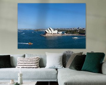 Sydney skyline met Opera House, een van de meest herkenbare bezienswaardigheden van Sydney en Austra van Tjeerd Kruse