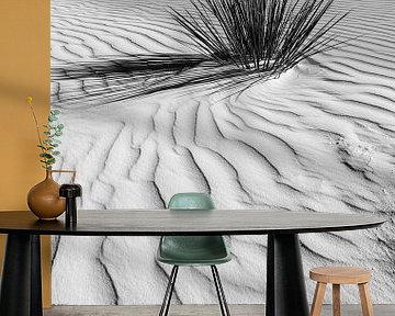 Duinen, White Sands National Monument | Monochroom. van Melanie Viola