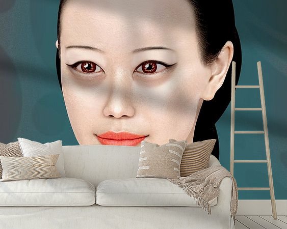 Example of the artwork in a room