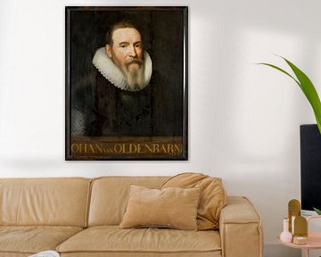 Portret van Johan van Oldenbarnevelt (naam in het schilderij)