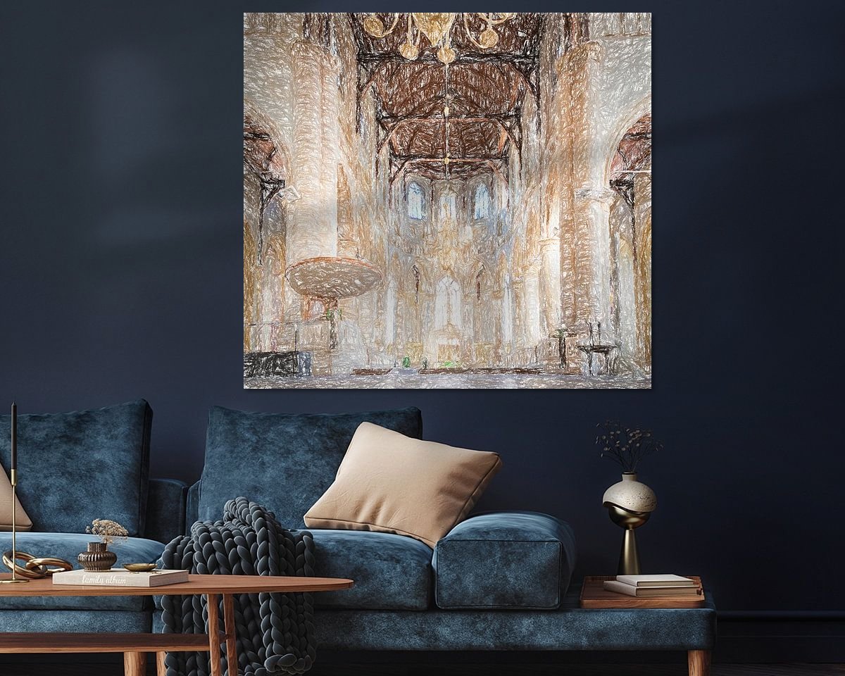 Example of the artwork in a room