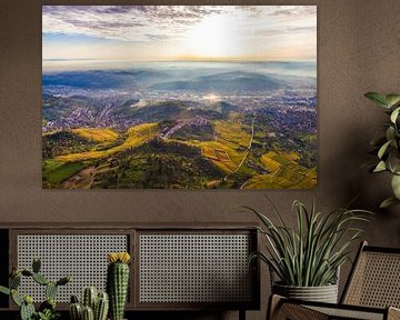 Stuttgart vue d'en haut sur Werner Dieterich