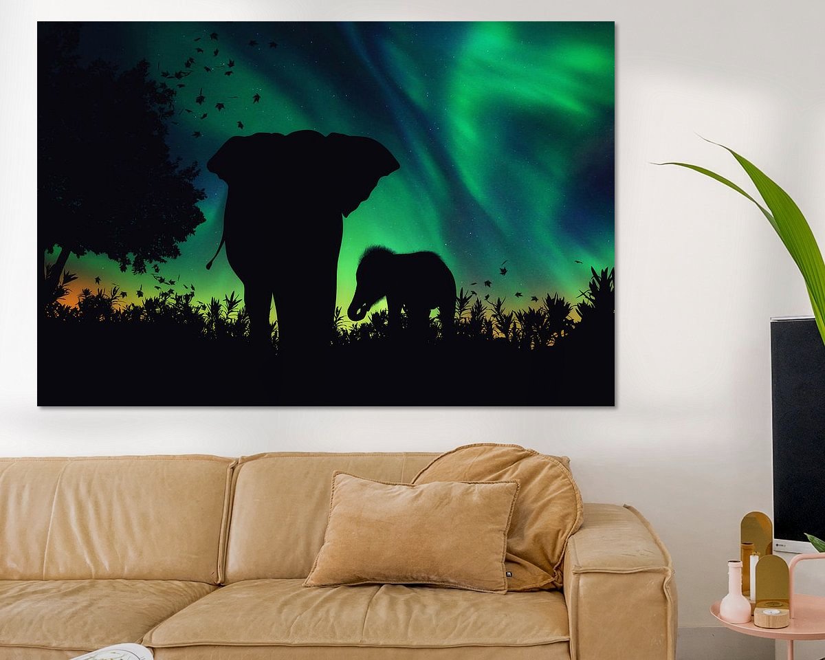 Example of the artwork in a room