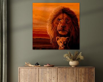 The Lion King Schilderij