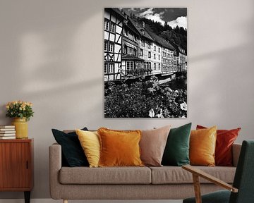 Monschau in der Eifel 9 schwarz-weiß