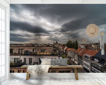 Donderwolken over Brussel van Werner Lerooy