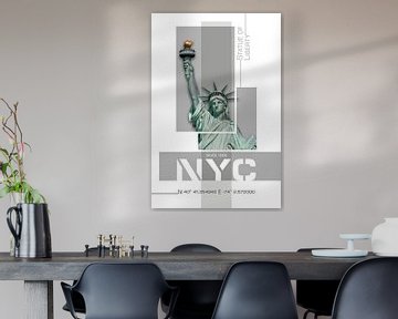 Poster Art NYC Statue de la Liberté sur Melanie Viola