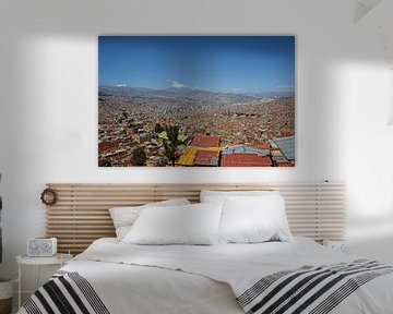 Panorama stadsgezicht van La Paz, Bolivia, Zuid-Amerika,