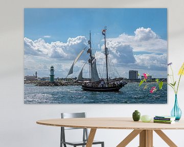 Windjammer on the Hanse Sail in Rostock, Germany by Rico Ködder