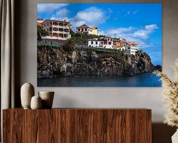 Uitzicht naar Camara de Lobos op het eiland Madeira van Rico Ködder