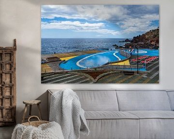 Swimming pool in Funchal on the island of Madeira by Rico Ködder