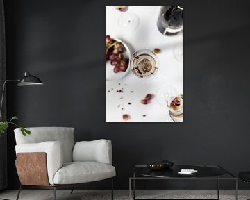 Prosecco au sirop de framboise et eau de rose