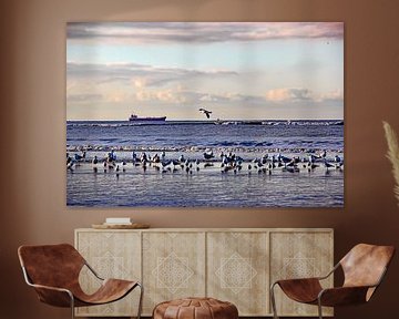 Katwijk aan zee serie - Schip aan de horizon