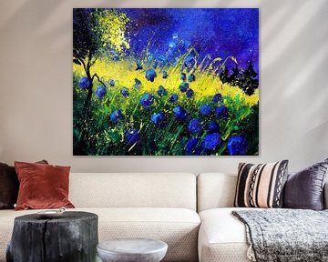 Les fleurs bleues sur pol ledent