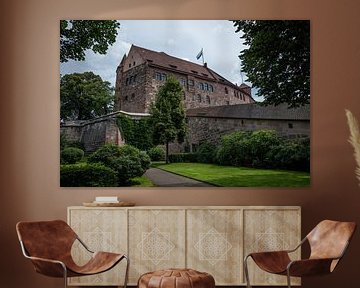 Kasteel (Kaiserburg) in het centrum van Neurenberg, Duitsland.