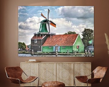 Zaanse molen van Shirley Douwstra