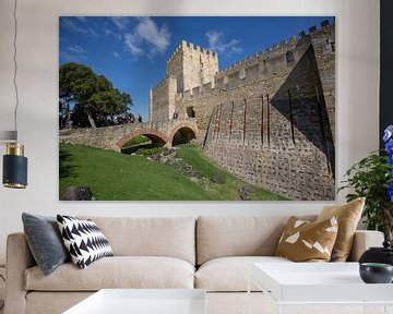 Kasteel sint Jorge in centrum van Lissabon, Portugal