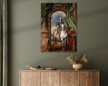 Porträt Karl I., König von England, zu Pferd mit seinem Stallmeister St. Antoine, Anthony van Dyck