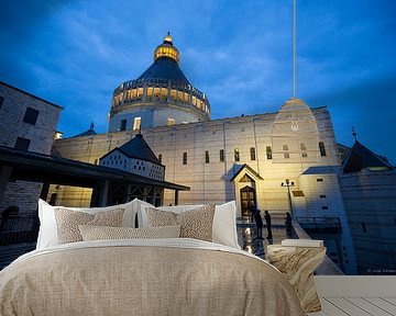 Basiliek van de Aankondiging in het centrum van Nazareth, israel