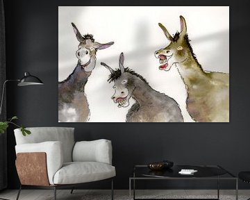 Donkeys by Martine van Nieuwenhuyzen