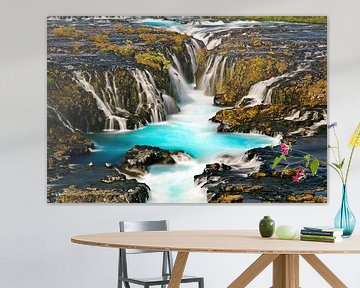 Bruarfoss Waterfall in Iceland by Anton de Zeeuw