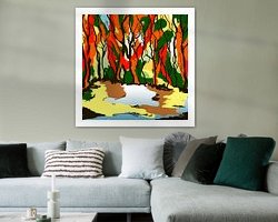 Example of the artwork in a room