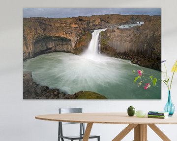 Wasserfall Aldeyjarfoss in Island