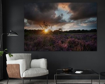 purple sunset van Jan Roelof Brinksma